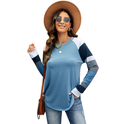 Women's Pullover Round Neck Long Sleeve T-Shirt