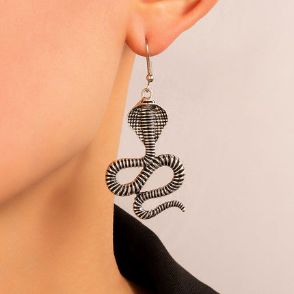 Snake Metal Snake Stud Earrings