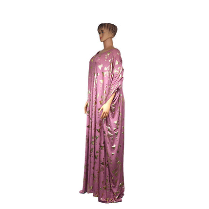 Venta al por mayor, vestido de columpio grande africano para mujer, túnica bronceadora