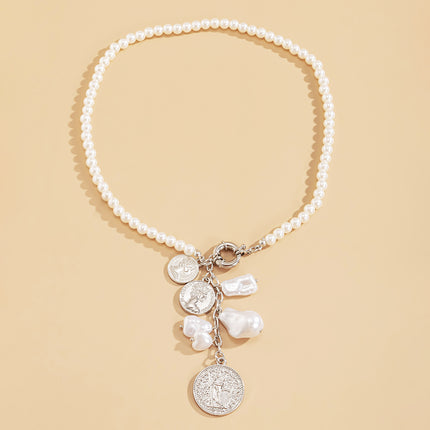 Unregelmäßige Quaste Nachahmung Perlenkette Perlenkette Halskette