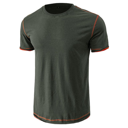 Wholesale Men's Summer Short Sleeve T-Shirt Top Round Neck