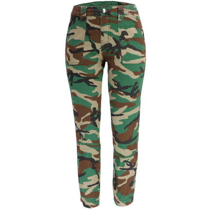 Wholesale Women's Camouflage Workwear Casual Harem Jeans