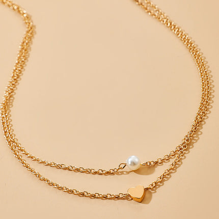Love Pearl Simple Double Layer Waist Chain