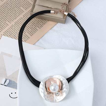 Perlen-geometrische Metallmode-ursprünglicher Entwurfs-Halskette