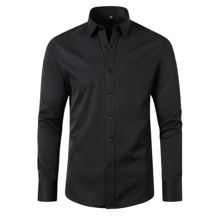 Wholesale Men's Business Long Sleeve Stretch Non-Iron Anti-wrinkle Shirt