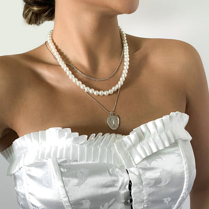 Großhandel Perle Figur Geometrische Halsband Halskette