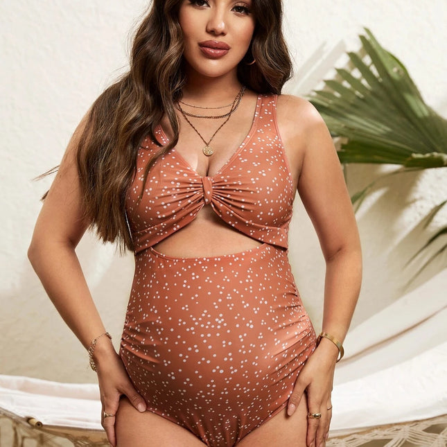 Wholesale Maternity One Piece Swimsuit Green Sexy Beach Swimsuit