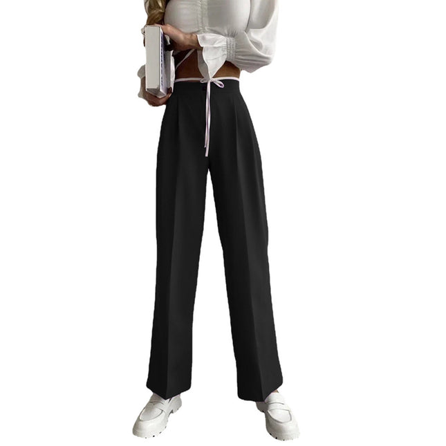 Anzug-Hosen-elastische Taillen-beiläufige Hosen der Großhandelssommer-Frauen