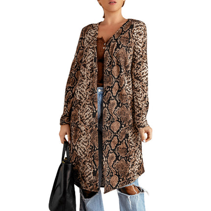 Wholesale Women's Paneled Knit Cardigan Mid-Length Sweater Coat
