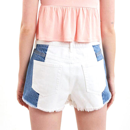 Denim-Shorts mit hohem Stretchanteil und mittlerer Leibhöhe für Damen