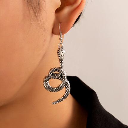 Snake Metal Snake Stud Earrings