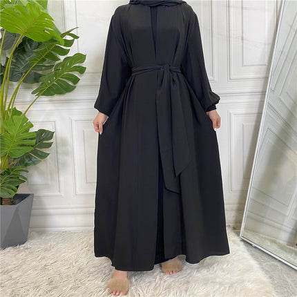 Naher Osten Dubai Cardigan Robe mit Kordelzug