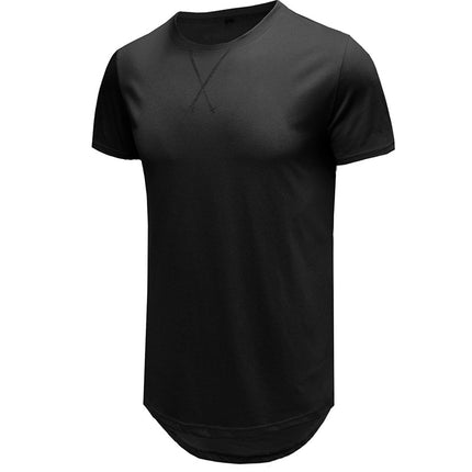 Wholesale Men's Summer Solid Color Casual Cotton Short Sleeve T-Shirt