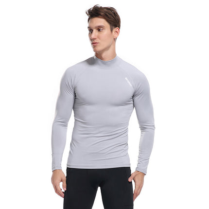 Wholesale Men's Outdoor Long Sleeve Sports Gym Quick Dry T-Shirt