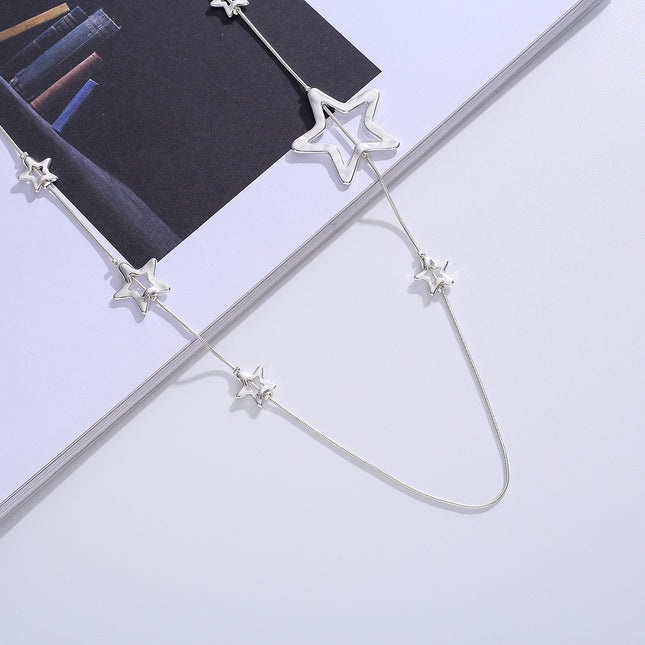 Wholesale Women's Simple Light Luxury Star Shape Pendant Necklace