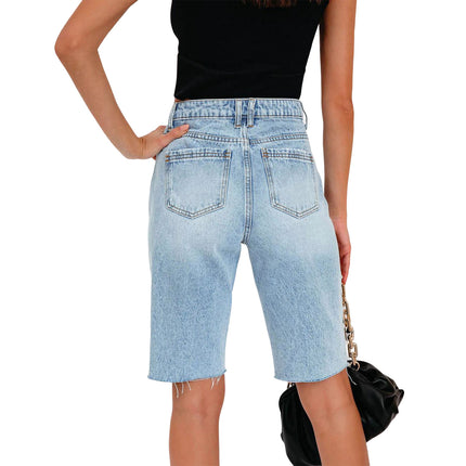Cropped-Jeans mit hohem Stretch und mittlerer Taille für Damen