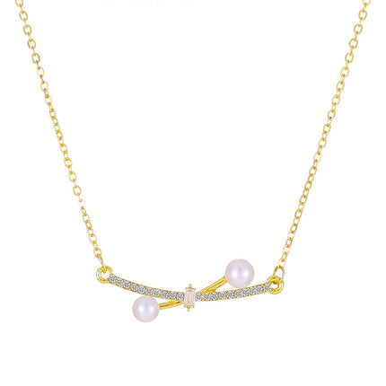 Mode-Perlen-Schmetterlings-Schwein-Nase-Herz-Schlüsselbein-Ketten-Halskette