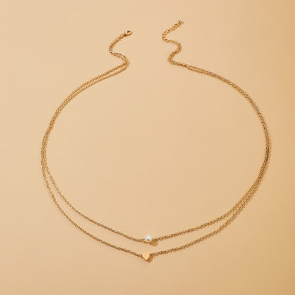 Love Pearl Simple Double Layer Waist Chain