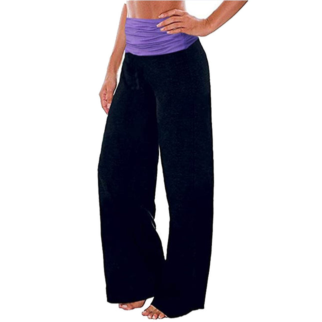 Wholesale Women's Yummy Casual Sports Soft Stitching Wide Leg Pants