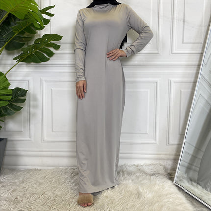 Arabisches Langarm-Base-Layer-Kleid für Großhandelsfrauen