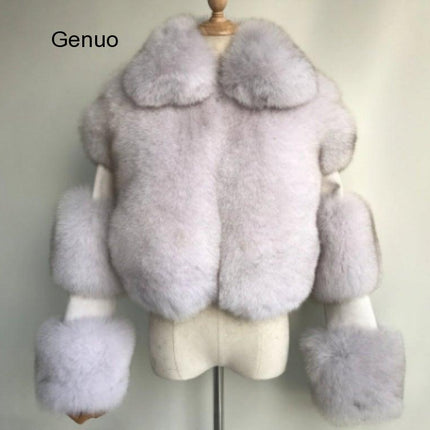 Wholesale Women's Plus Size Faux Fur Coat Short Jacket