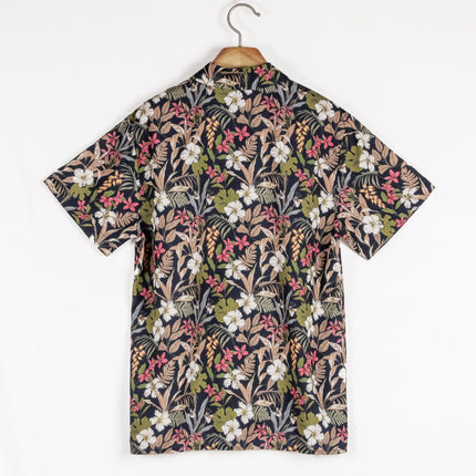 Wholesale Men's Casual Oversized Loose Hawaiian Flower Short Sleeve Shirt