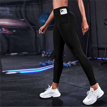 Nahtlose athletische Yoga-Leggings mit hoher Taille