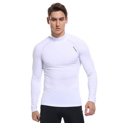 Camiseta de secado rápido para gimnasio deportivo de manga larga para hombre al aire libre