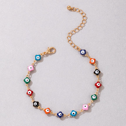 Colorful Eye Drop Single Layer Fashion Fashion Bracelet