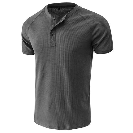 Wholesale Men's Summer Casual Sports Short Sleeve T-Shirt Tops