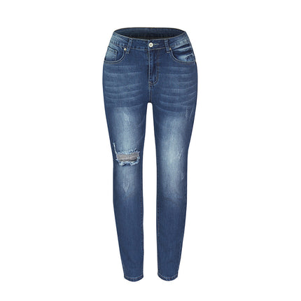 Sommer-Damen-Stretch-Wasch-Bleistift-Jeans