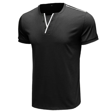 Wholesale Men's Summer Solid Color Casual Loose Short Sleeve T-Shirts