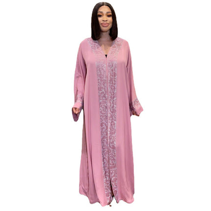 Venta al por mayor túnica musulmana de vestido de columpio grande para mujeres africanas