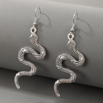 Snake Metal Snake Stud Earrings