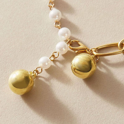 Vintage Bell Pearl Anklet