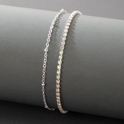 Rhinestone Multi-Layered Tropical Style Beach Ladies Anklet