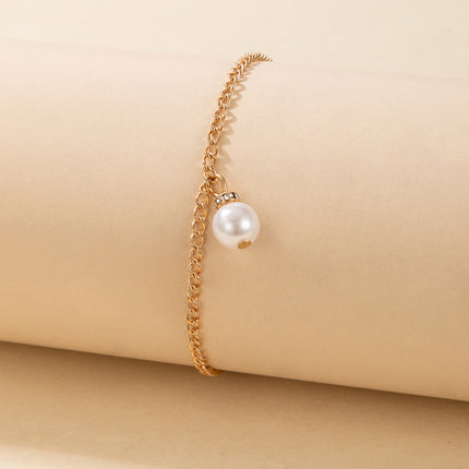 Simple Pearl Fashion Personality Pearl Anklet