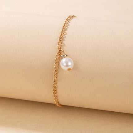 Women's Fashion Personalized Pearl Anklet