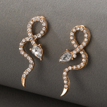 Snake Metal Snake Stud Earrings