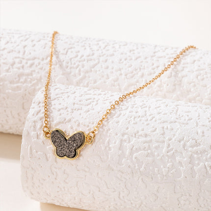 Butterfly Single Necklace Clavicle Chain Pendant