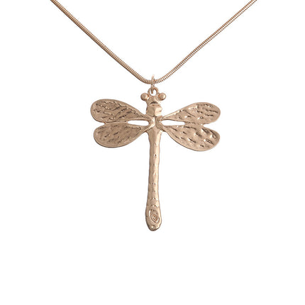 Wholesale Women's Fashion Simple Dragonfly Pendant Necklace