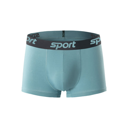 Wholesale Men's Underwear Pure Cotton Breathable Mid-Waist Boxer