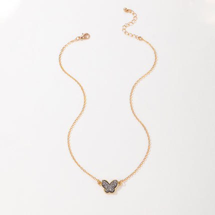 Butterfly Single Necklace Clavicle Chain Pendant