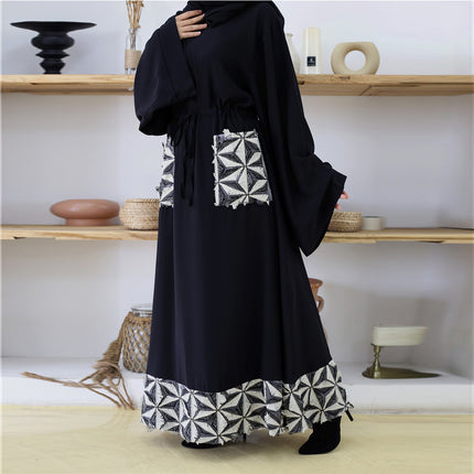 Muslimische Mode, einfache Nähte, Tunika, arabisches, türkisches Kleid