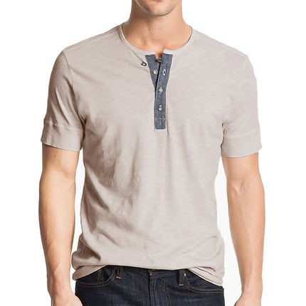 Wholesale Men's Round Neck Cotton Summer Short Sleeve T-Shirt Top