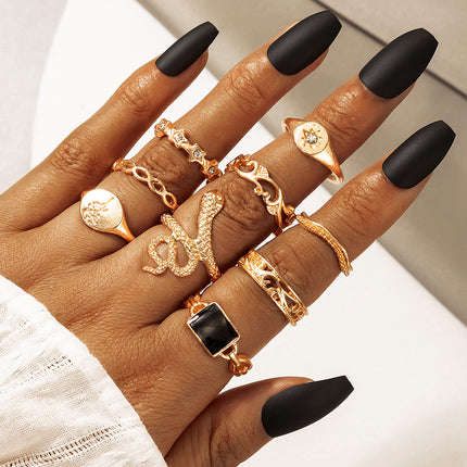 Creative Vintage Boho Ring Multi-Piece Set