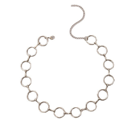 Geometric Circle Fashion Clavicle Choker Necklace